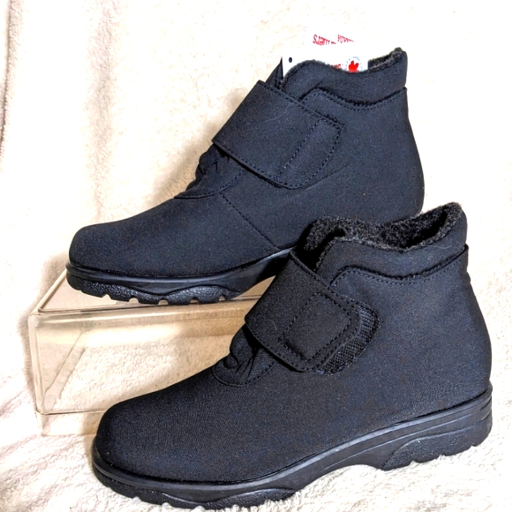 Women's Canadian Toe Warmers ACTIVE Black Winter Boot Waterproof | Size‎ 7.5
